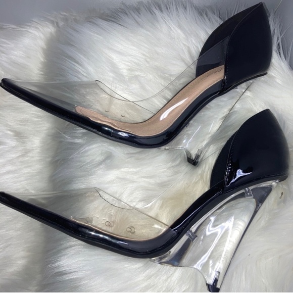 Ladies black wedge heels - Picture 7 of 10